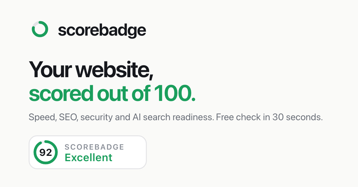 scorebadge screenshot 1